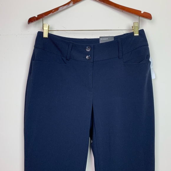 3 for $10 New Alfani Curvy Fit Navy Trousers size 4 - Picture 2 of 5